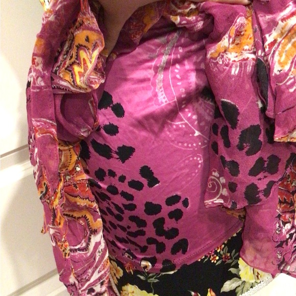 Roberto Cavalli Y2K Asymmetrical Paisley/Animal Print Skirt - Picture 8 of 8